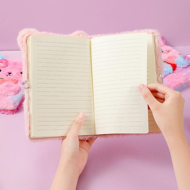 A5 Notitieboek Dagboek Met Slot, Cadeau Voor Meisjes van 6 7 8 Jaar, Schattig Kattennotitieboek Gelinieerd Journal Voor Meisjes, Geheim Dagboek Voor Meisjes