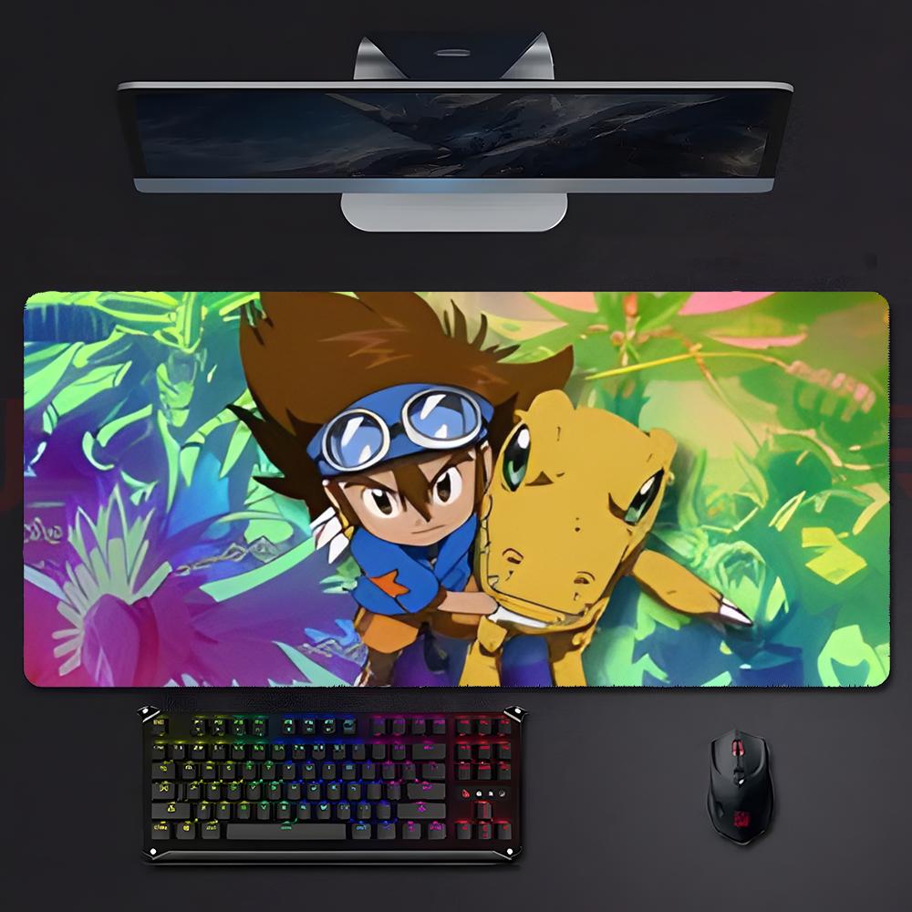 Classic Fun Anime Ddigimon Aadventure Mouse Pad Large Gaming Mousepad With Stitched Edges Thickened Desk Mat Pc