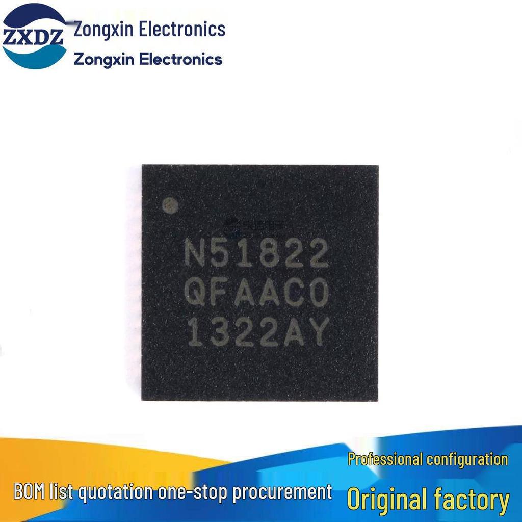 Authentischer NRF51822-QFAA-R QFN-48 Bluetooth 4.0 Low-Power RF-Chip