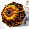 1pc Sunflower Mandala Automatic Open/Close Umbrella, Portable Folding Umbrella for Everyday Use Yy250826075