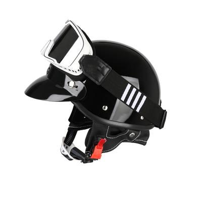 Motorcycle Half Helmet Summer Design with Scarf And Ventilated Lens Multi-Color Matching for Bikers