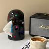 Creative Tissue Box Paper Towel Holder Napkin Drawer Ceramic Drawer Box Tissue Holder Living Room Decoration Ornaments