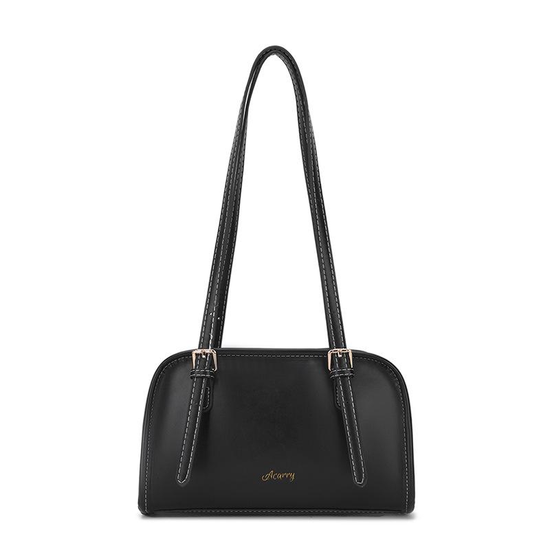 Casual Versatile Simple Shoulder Underarm Bag Work Commuter Bag Women's 2025 New Summer Fashion Bowling Bag