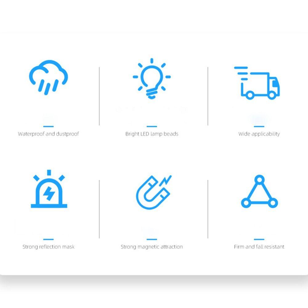 12V LED Car Warning Light Magnetic Mount LED Strobe Light School Bus Forklift