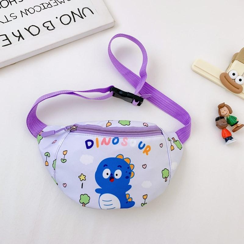 Kids Cartoon Playful Waist Bag Stylish Unisex Design Lightweight Nylon Backpack For School
