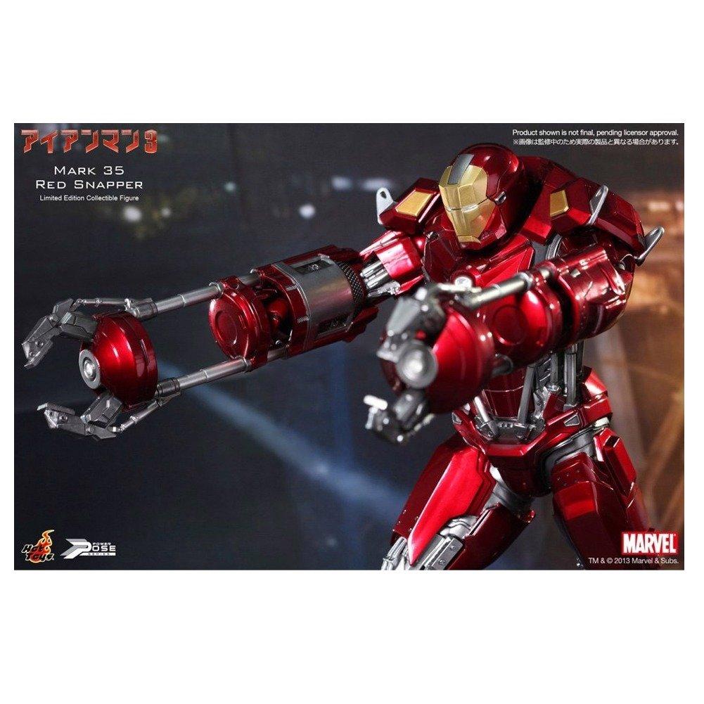 Power Pose Iron Man 3 Scale Limited Edition Action Figure Iron Man Mark 35 1/6 (Red Snapper)