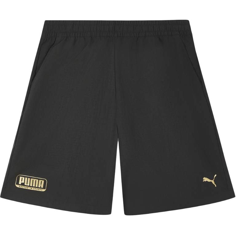 Puma Logo Print Lace-Up Casual Shorts Men shorts 694453-01 S