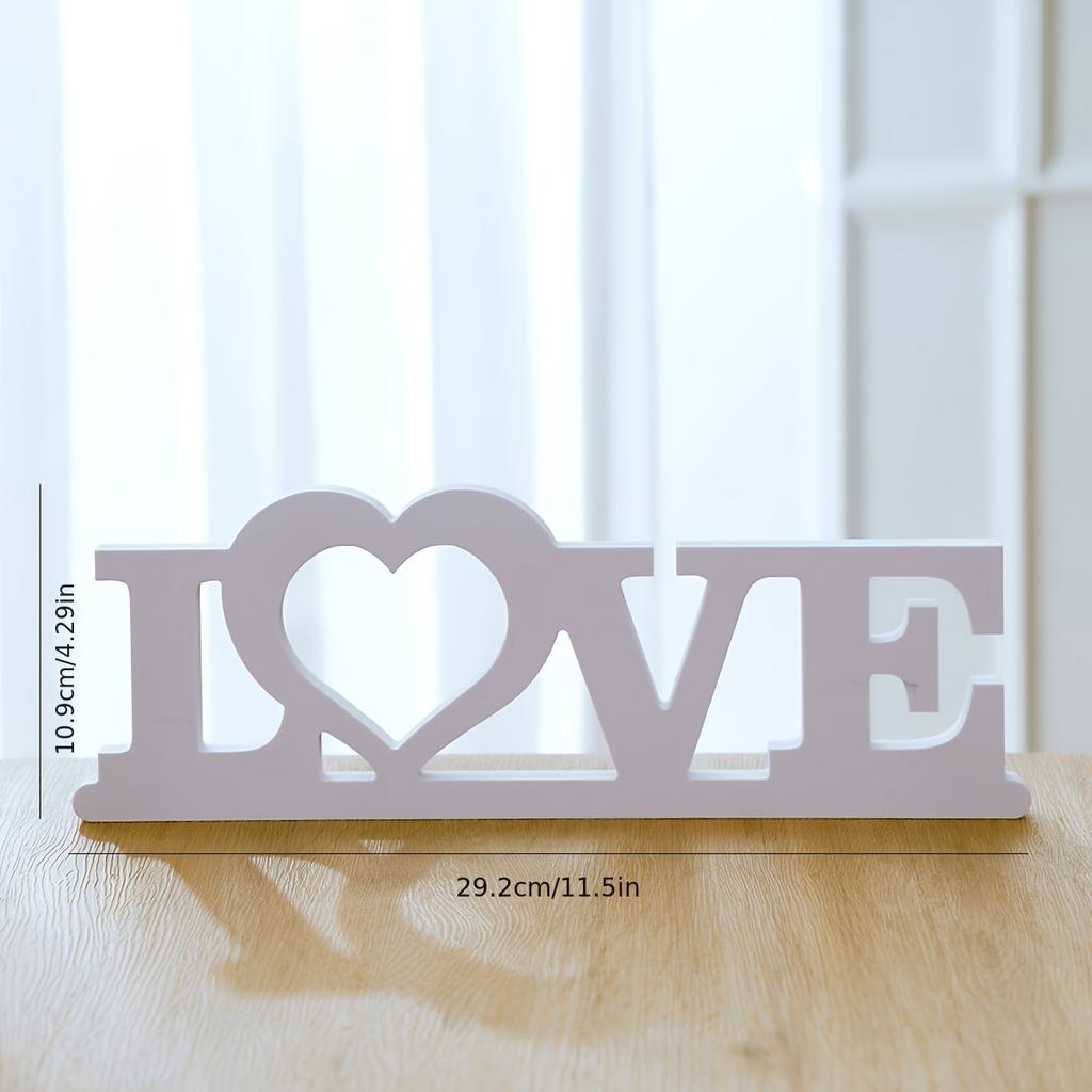 1pc HOME LOVE Logo White Home Design Art Deco Ornament