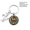Keychain Year of Horse 2026 Zodiac Souvenir Pendant Key Chain Horse Pattern Charm Keyring Car Keys Backpacks Accessories