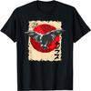 Gothic Reven Red Moon Black Crow T-Shirt
