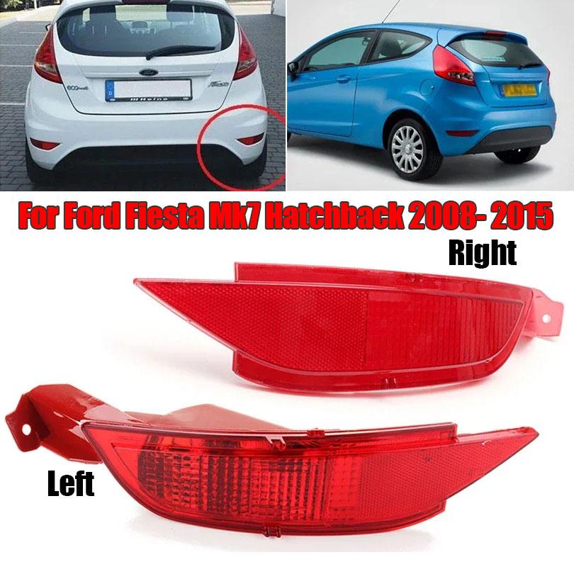 Lumină reflector bara de protecție spate stânga dreapta Lumină reflector bara de protecție spate Ansamblu lampă de ceață pentru piese de schimb Ford Fiesta Mk6 Mk7