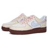 Nike Air Force 1 Genuine Leather Cushioning Low top Skateboard Shoes Women's Pink Blue Brown IM3378-122(Team1521-)