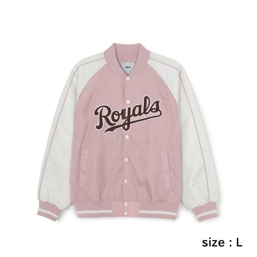 [KARINA'S PICK] MLB Nylon Cursive Varsity Jacket - Lightweight Sporty Chic (3 Colors)