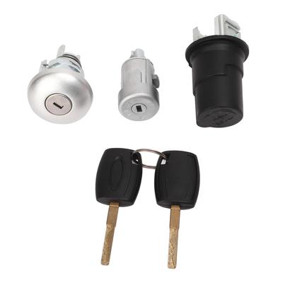 Car Door Bonnet Ignition Lock Cylinder Key Set 2408222 Replacement for Ford Transit MK8 2014
