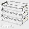 A4/A5 Desktop Organizer for Documents, Toys, and Parts - Clear Storage Box