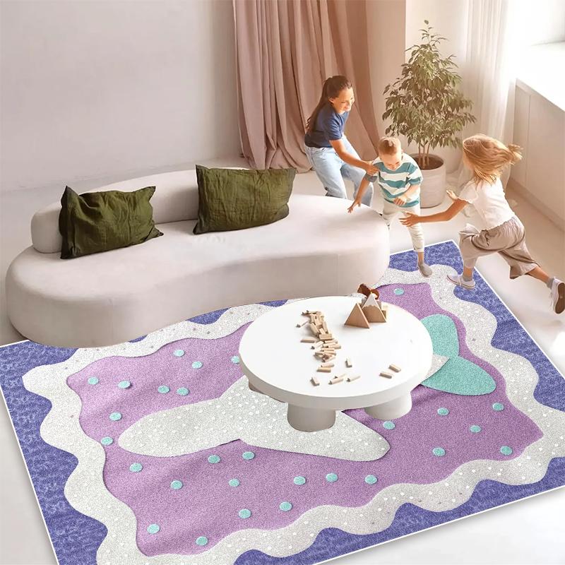 Modern Geometric Comfortable Soft Rug for Living Room Decoration Large Bedroom Cloakroom Carpets Washable Children's Play Mat