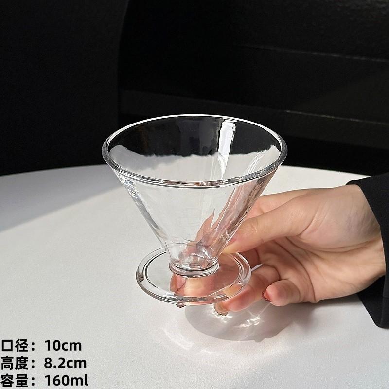 160ml French Martini Vintage Glass Cups Short Foot Cocktail Glasses Cups Creative Iced Coffee Dessert Cup Tumbler