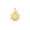 2 Pcs Cubic Zirconia Ocean Charms Turtle Lobster Crab Sun Gold Plated Enamel Micro Pave Brass Pendants For DIY Necklace Making