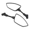 Universal Motorcycle Rear View Mirrors Shatter Proof 360 Deg Adjustable Wide View with M8 M10