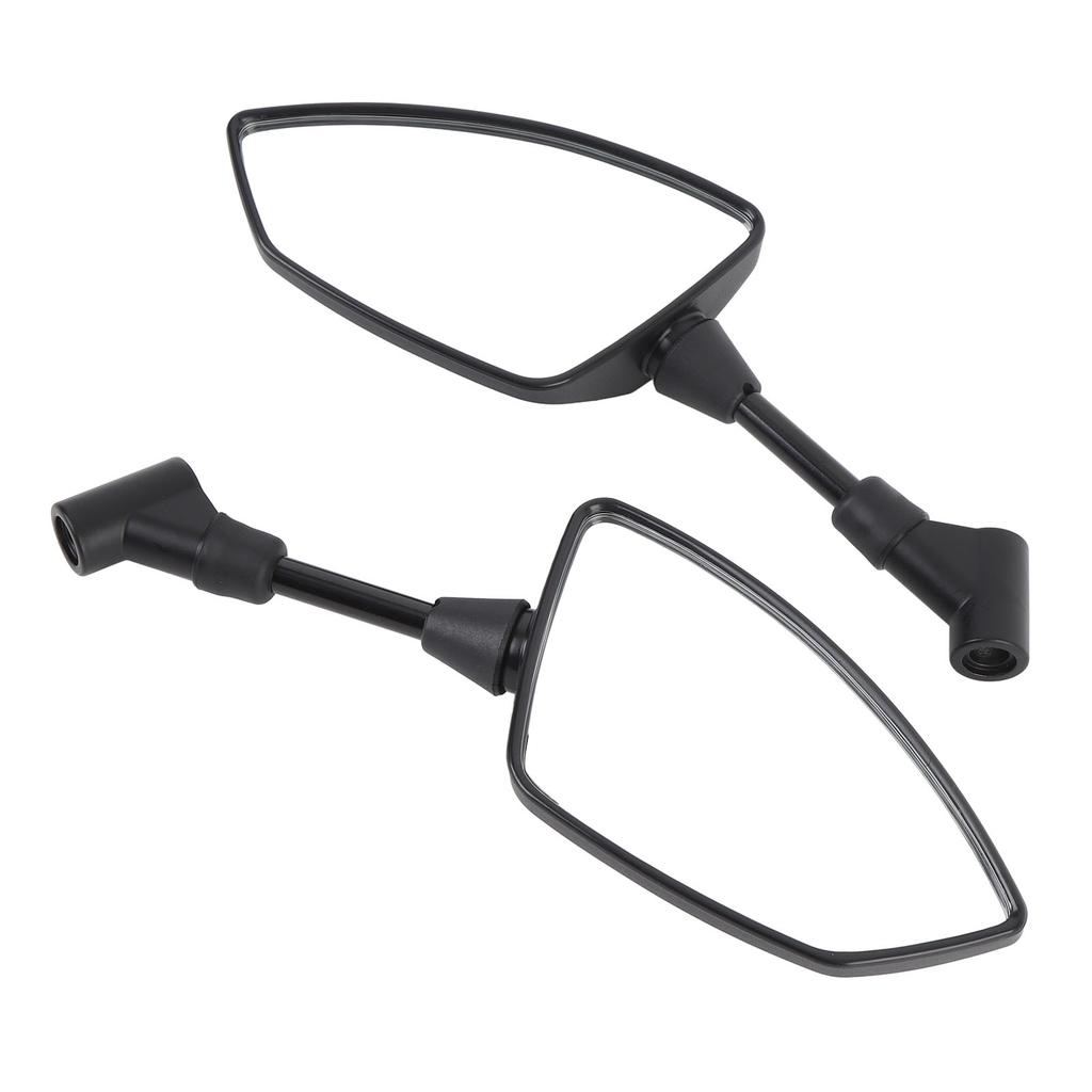 Universal Motorcycle Rear View Mirrors Shatter Proof 360 Deg Adjustable Wide View with M8 M10