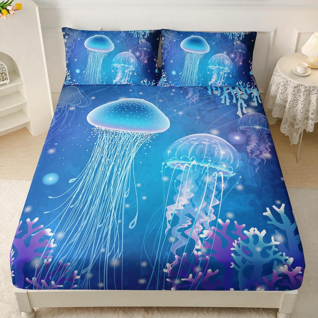 Dog Animal Pattern Bed Hat Three-Piece Digital Printing Bedding Bed Hat Three-Piece Set Children And Adults