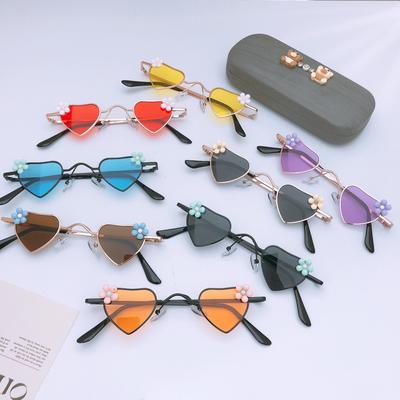 DIY Metall Sonnenbrille für Kinder Reise Sonnenschutz UV-Schutz Niedliche Baby-Sonnenbrille Brillen Charge