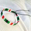 Barevný palestinský ručně vyráběný náramek Nastavitelný náramek Etnické řemeslo Suvenýr Unisex nošení Náramek Dárek pro muže