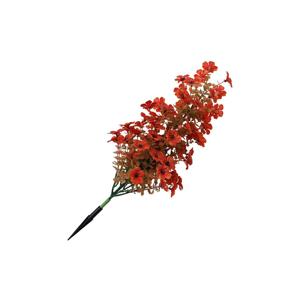 Artificial Flower Ground Spike Vibrant Color Faux Artificial Violet Eucalyptus Ground Spike for Outdoor