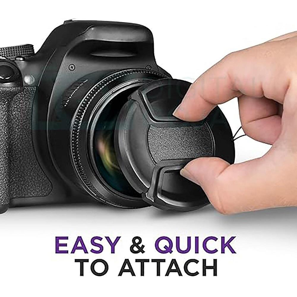 3PCS Camera Lens Cap Holder Anti Lost Cover Secure Fit Durable Prevent Loss Easy to Use for Digital Camera Lens Accessories