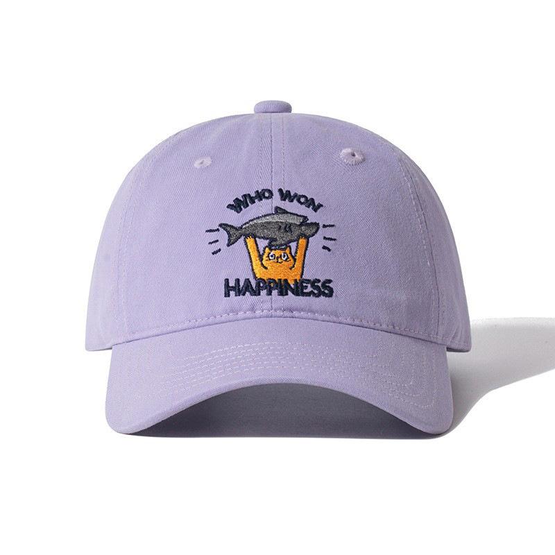 

Новая Унисекс Хлопковая Кепка Милая Мультяшная Вышивка Кошки Изогнутый Козырек Винтажная Бейсболка Мужская Женская Повседневная Снэпбэк Уличная Папина Кепка светло-фиолетовый