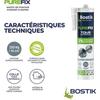 Mastic de Fixation BOSTIK Purefix Super Power Objets Lourds - Tous Matériaux - Sans Solvant ni Phtalates - Cartouche 450 g