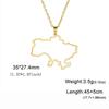 Cazador Ukraine National Symbol Necklaces for Women Men Stainless Steel Ukrainian Jewelry Tryzub Pendant Necklace Gift 2026 New