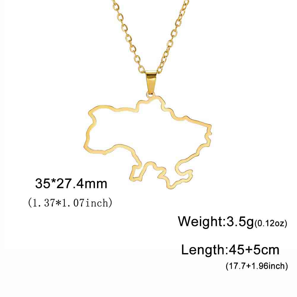 Cazador Ukraine National Symbol Necklaces for Women Men Stainless Steel Ukrainian Jewelry Tryzub Pendant Necklace Gift 2026 New