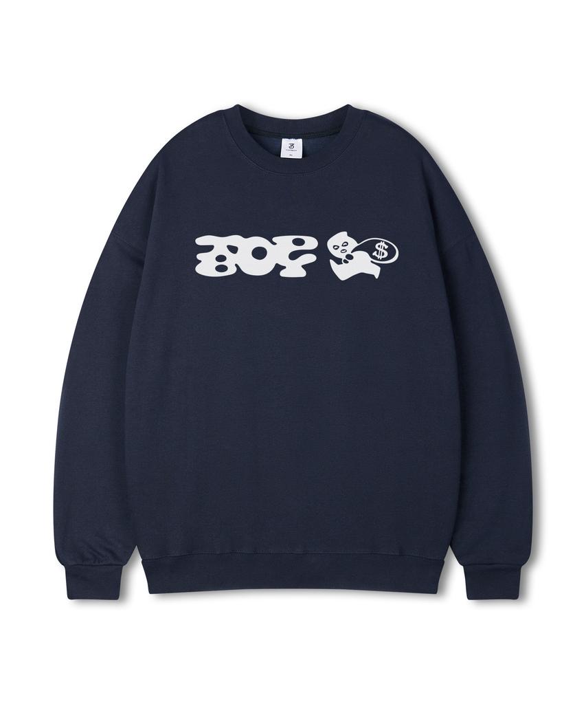 TOPBOY Intruder Oversized Printed Sweatshirt