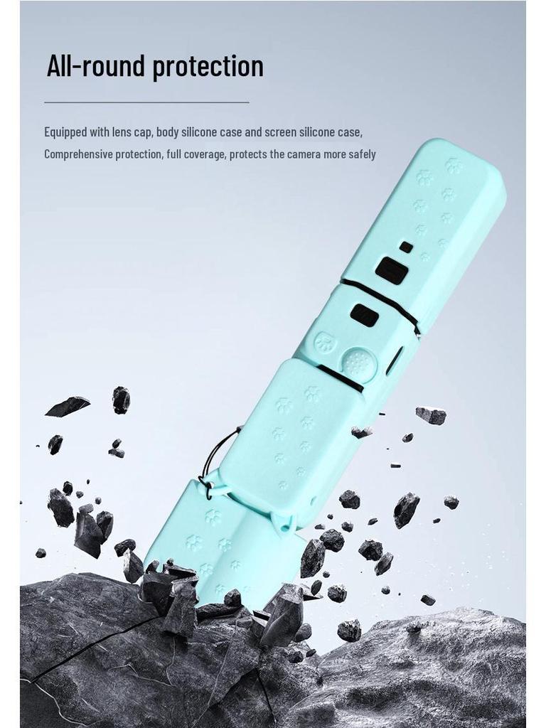 DJI Osmo Pocket 3 Silikon Koruyucu Kılıf: Gimbal Kamera için Toz Geçirmez, Darbeye Dayanıklı Kılıf