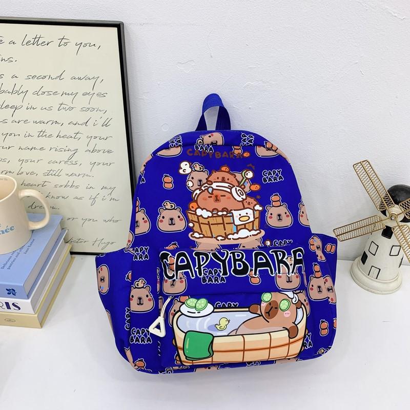 School Bag New Cute Kapibara Backpack Lightweight Versatile Large-capacity Children's Bag
