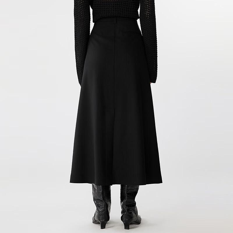 JNBY 2025 Spring A-Line Midi Skirt