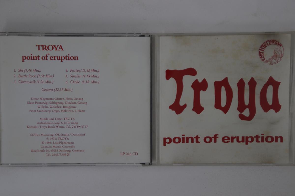 

CD TROYA - Point Of Eruption LP016CD LOST PIPEDREAMS 1993 Germany Rock Used