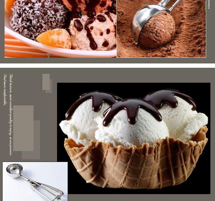 Stainless Steel Ice Cream Scoop & Spade – Customizable Fruit and Ice Cream Scooper