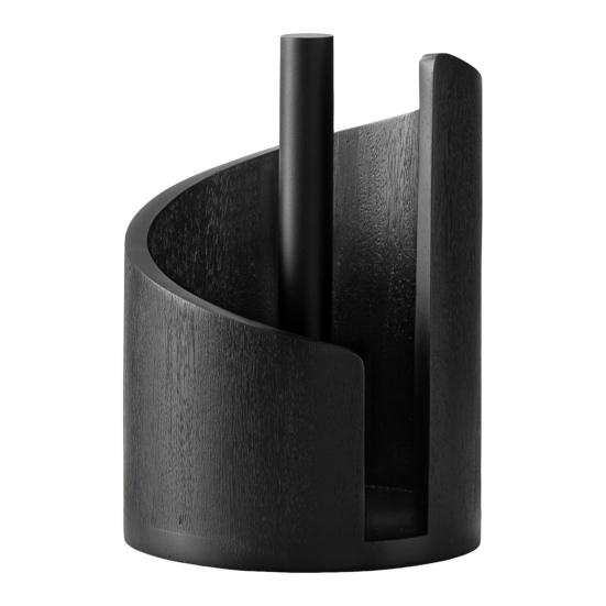 Wood Paper Towel Holder One-Handed Operation Easy Access Paper Towel Stand Farmhouse Kitchen Decor Accessory