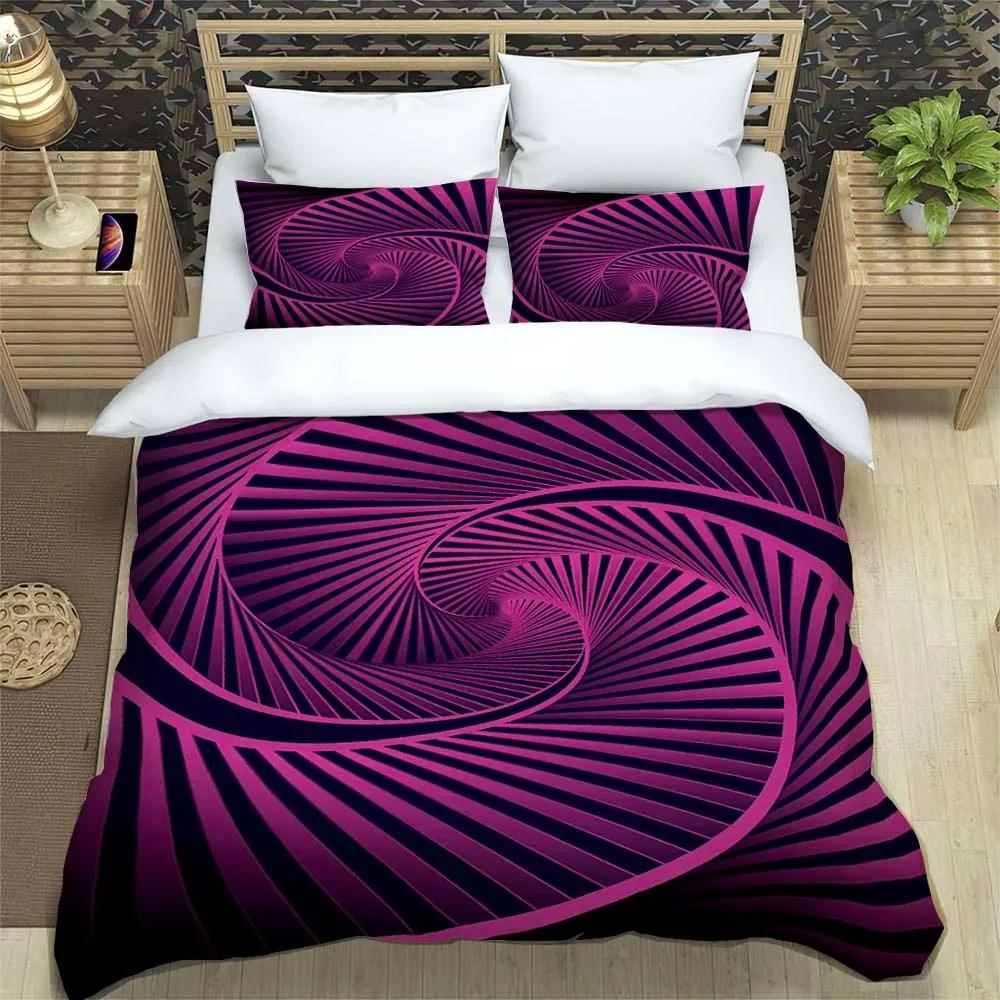 3D abstract modern geometric minimalist printed bedding Queen bedding set Soft and comfortable Customized King size bedding set