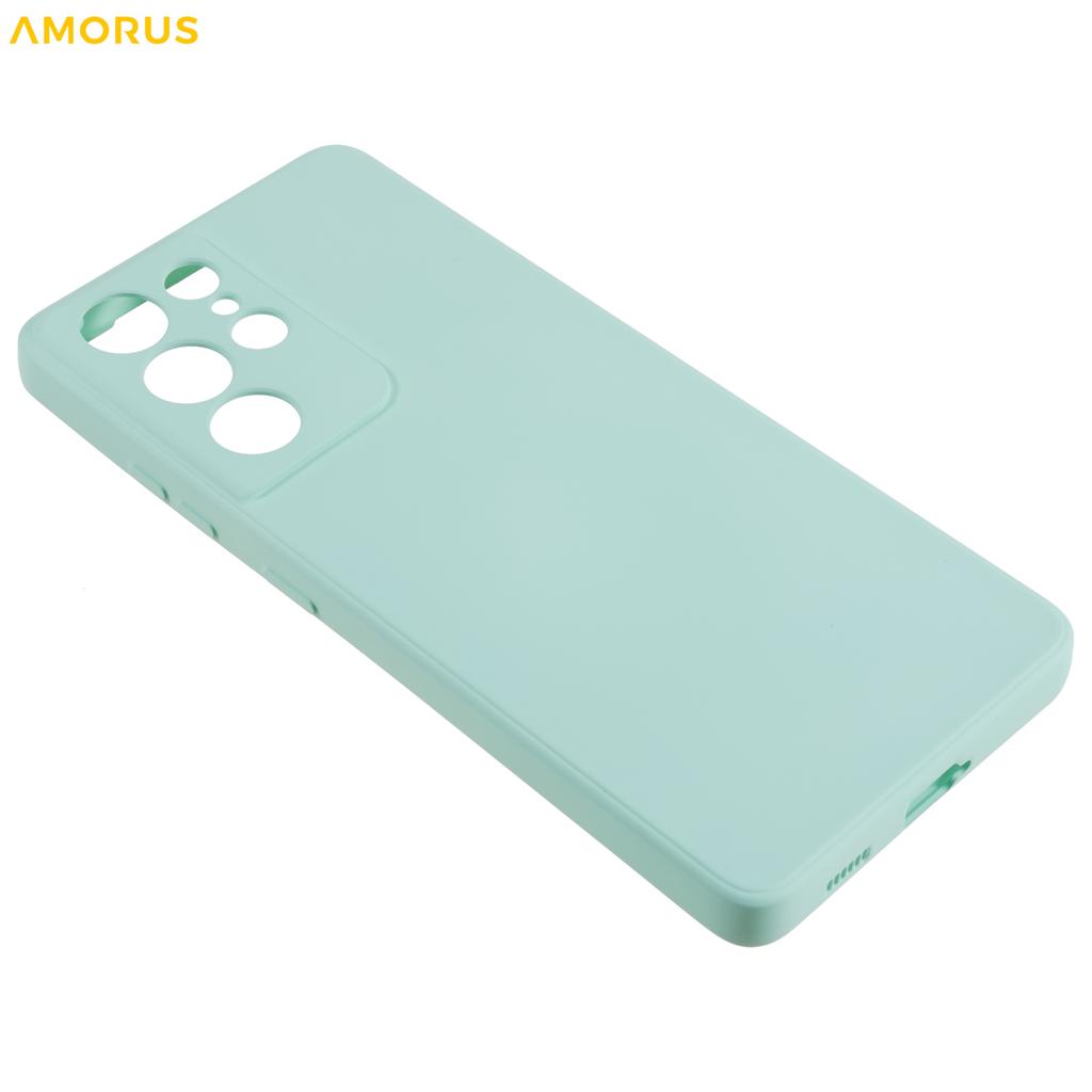 For Samsung Galaxy S21 Ultra 5G Case Precise Cutouts TPU Fiber Lining Shockproof Phone Cover