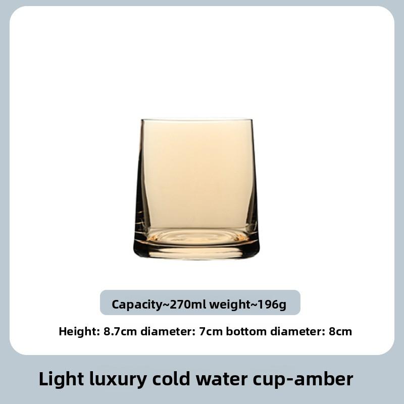Hoge Esthetische Glazen Bekerset voor Thuis Sap Whiskey Tumbler Hotel Motel Bulk Groothandel Multifunctionele Drinkwater Tumblers