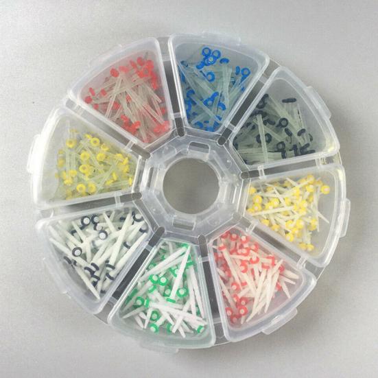 200 Stück 1,2/1,4/1,6/1,8 mm Glas Quarz Zähne Restaurative Dental Fiber Post Kit