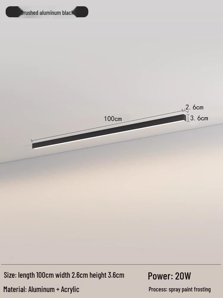 Nordic Minimalist LED Strip Light for Living Room, Hallway, Bedroom, and Balcony