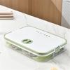 Organizadores de Empanadillas Transparentes Apilables con Temporizador de Fecha Accesorio Portátil para Uso en Congelador y Solución de Almacenamiento en Cocina