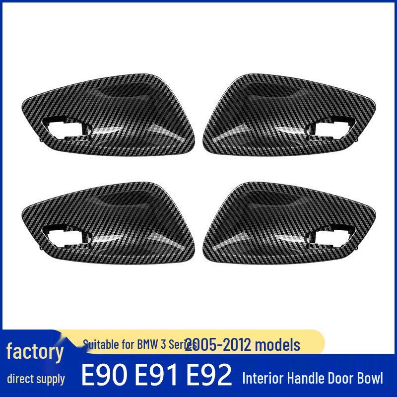 BMW 3 Series E90-E94 Carbon Fiber Door Handle & Bowl Set