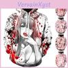 Gemütlicher Und Stilvoller Anime Darling In The Franxx Zero Two Muster Unisex Hoodie