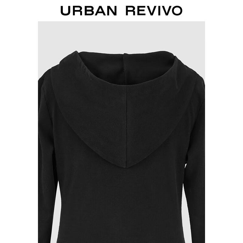 UR Women's Slim Fit Lace-Up Hooded Mini Dress