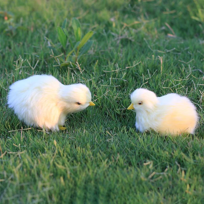 Realistic Chick Decoration Animal Doll Simulation Chick For Children Cognition Chicken Model Soft Plush Toy Gift